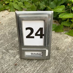 Pewter eternal calendar!